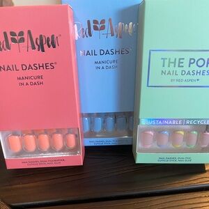 Nail Dashes, 3 sets. Brand new in boxes.